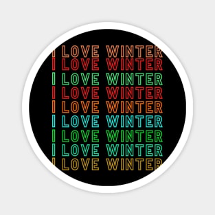 Love winter Magnet